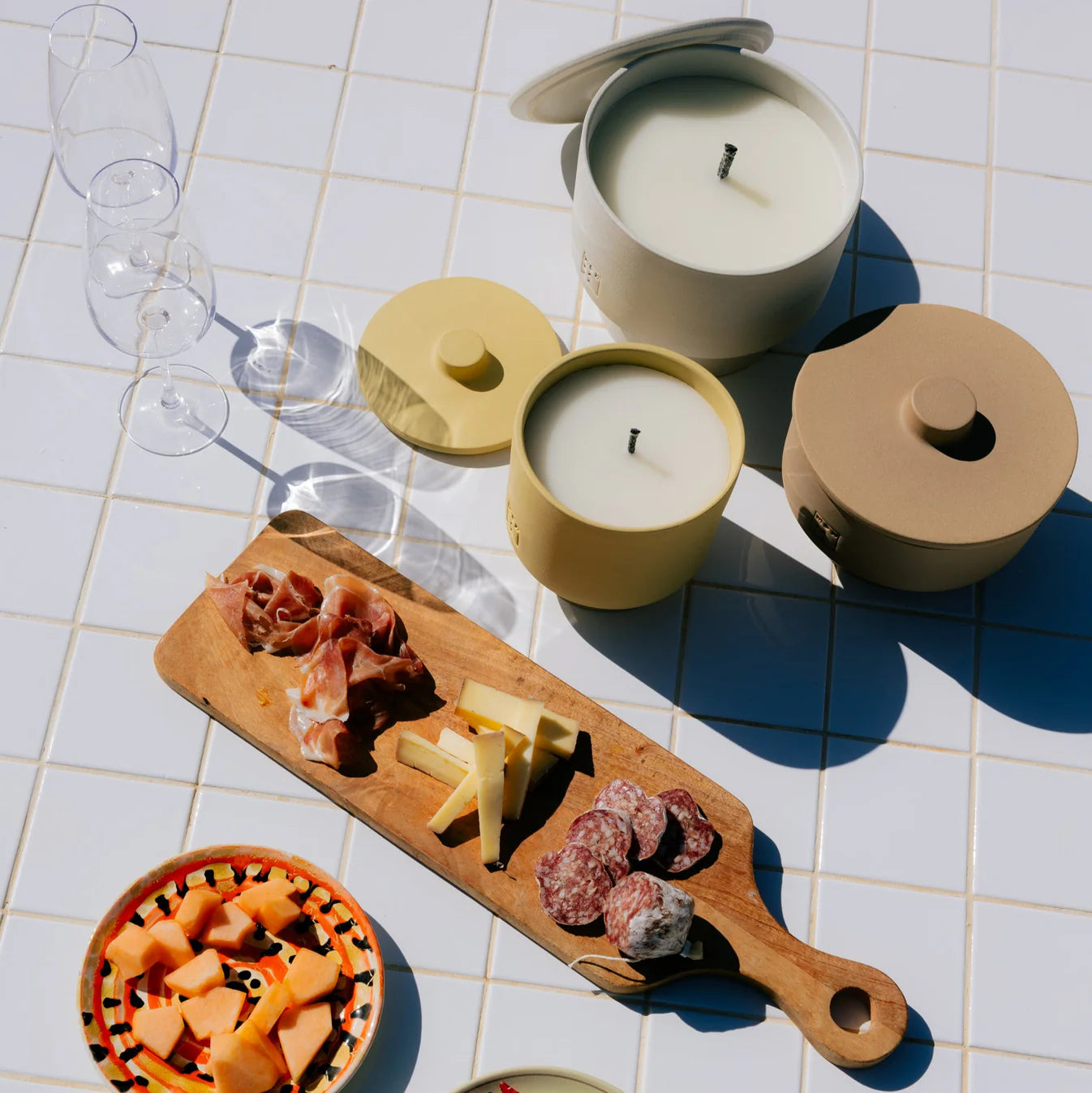 June Outdoor Candle ONE + lid - Sahara