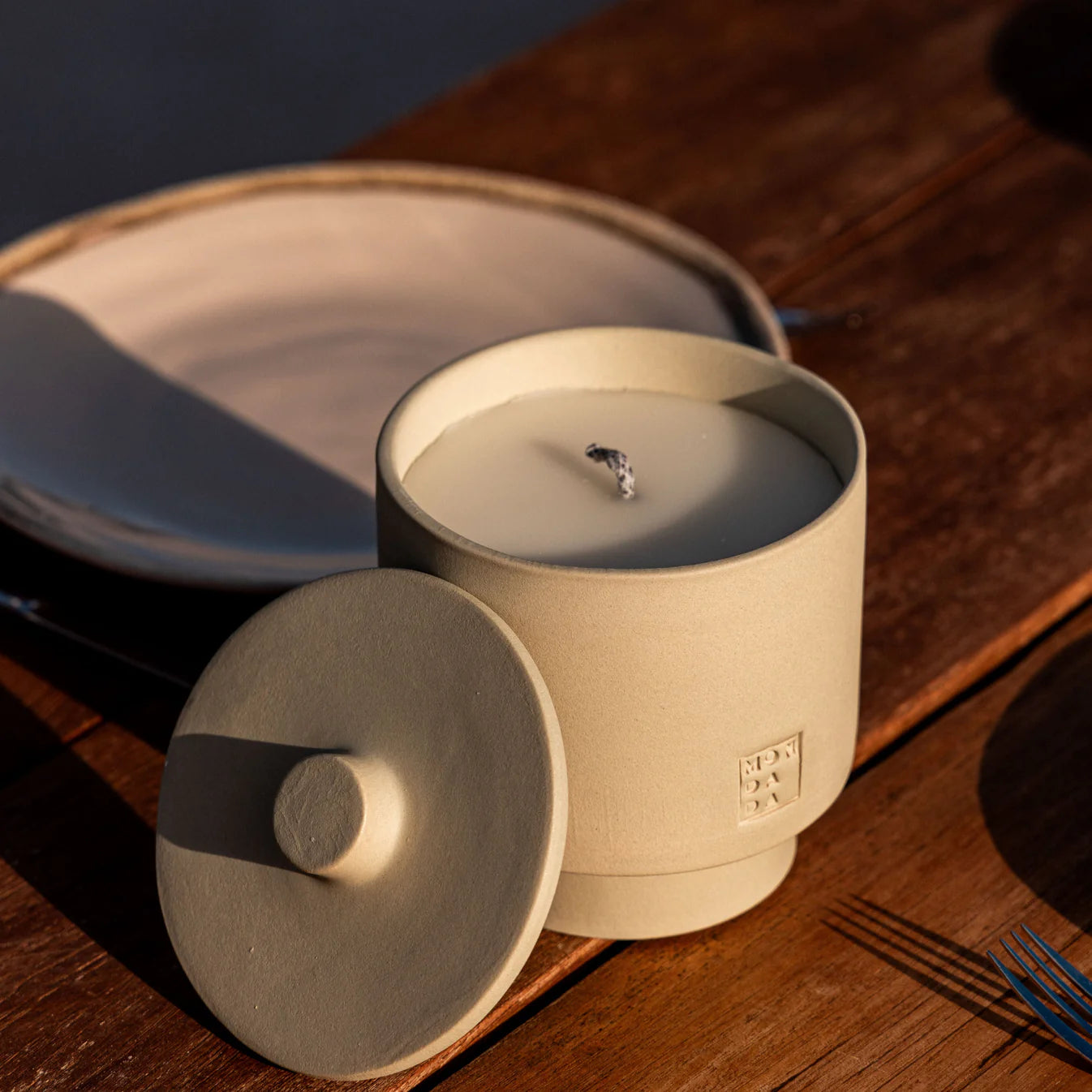June Outdoor Candle ONE + lid - Dover