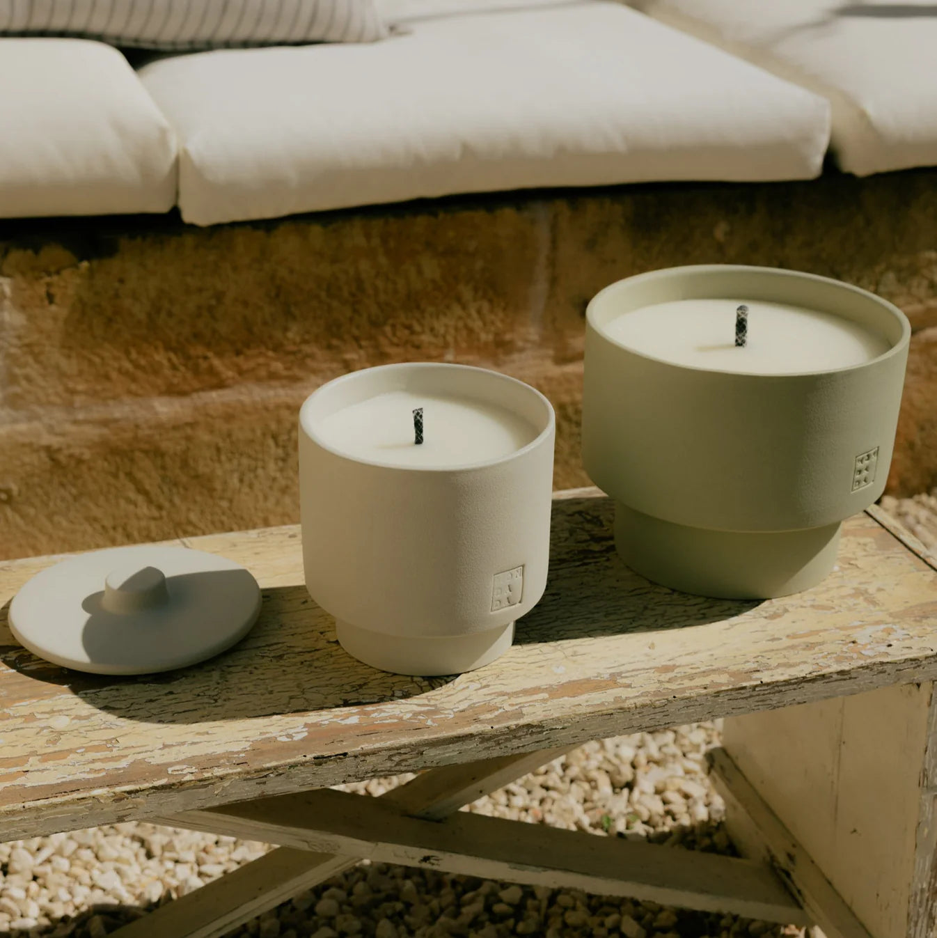 June Outdoor Candle ONE + lid - Dover