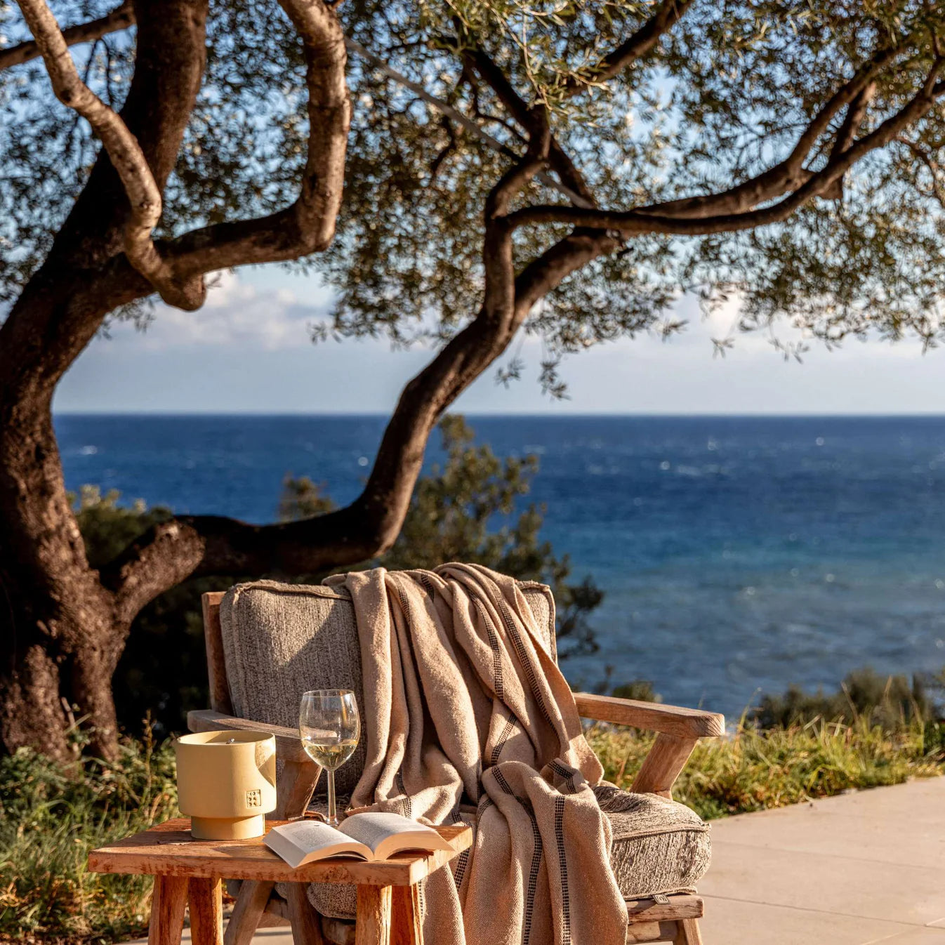 June Outdoor Candle ONE + lid - Sahara