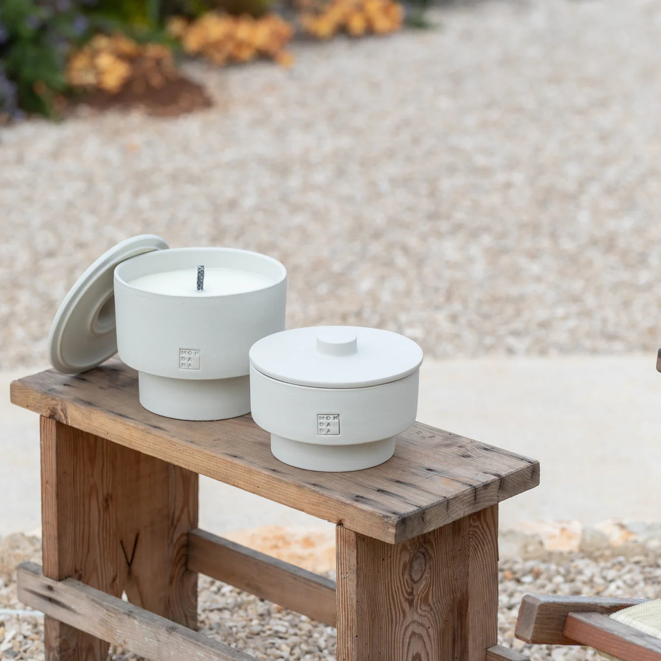 June Outdoor Candle THREE + lid - Dover