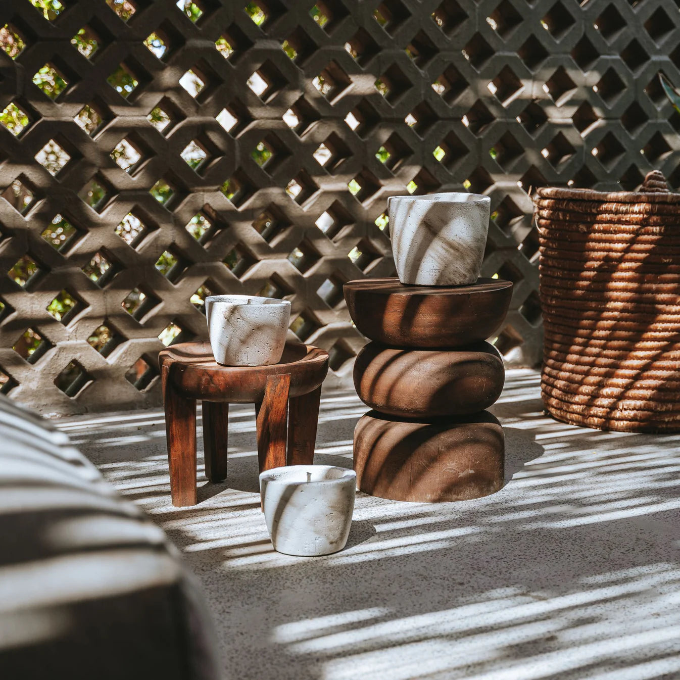 Urban Outdoor Garden Candle XL + lid - Ecru