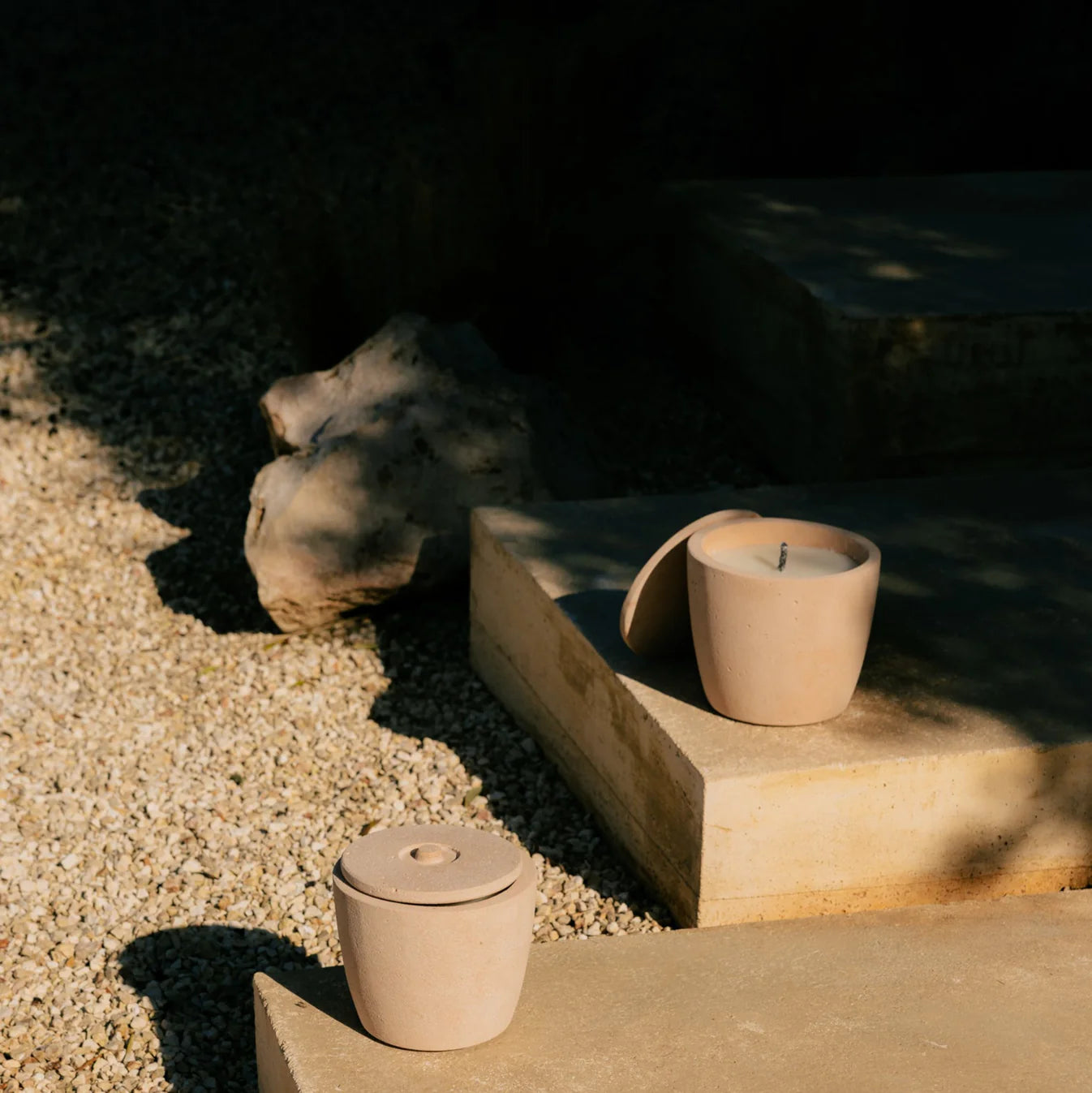 Urban Outdoor Garden Candle Small + lid - Blush